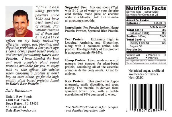 Dales Raw Protein - Unflavored - 2 lb Bag