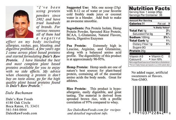 Dales Raw Protein - Vanilla - 2 lb Bag